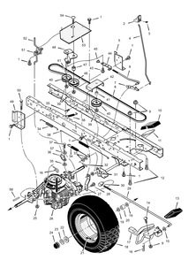 Part Location Diagram of 105X79 Murray Nut, Flange
